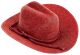 Cowboy Hat with Rope Trim 1.25 Inches Red