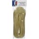 Mesh Tubing White and Gold Metallic 8 mm X 20 Yard