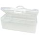 Plastic Craft Hobby Tote Clear 13.5 X 5.5 X 5.5 Inches