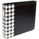 Album 12 x 12 D Ring Buffalo Check Black