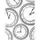 Embossing Folder Clock Background 4.25 X 5.75 Inches