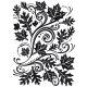 Embossing Folder Fall Leaf Background 4.25 X 5.75 Inches