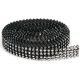 Bling On A Roll 3mm X 3Yards 4 Rows Black and Silver