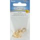 Flat Pad Earring Posts and Butterfly Clutches 10 mm Gold Plated