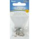 Flat Pad Earring Posts and Butterfly Clutches 10 mm Surgical Steel