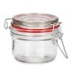 Small Glass Jar with Locking Lid 3 X 2.7 Inches