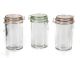 Clear Glass Jar With Locking Lid 3.27 X 5.9 Inches