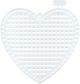 Plastic Canvas Shapes Hearts 3 Inches Clear