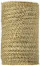 Burlap Ribbon Natural Sewn Edge 6 Inches X 5 Yards