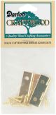 Iron Hinges with Brass Plated Screws 1.25 Inches