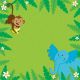 Scrapbook Paper 3D Jungle Animals 12 X 12 Inches