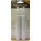 LED Taper Candles with Timer 6 Inches White