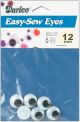 Sew On Wiggle Eyes 12mm