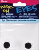 Paste On Oval Wiggle Eyes Black 20mm