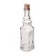 Darice Glass Bottle Square Clear 5 inches 1 Pack of 6 Pieces