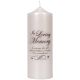 In Loving Memory Candle Decal 3 x 3.5 Inches