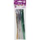 Twist Ties 7.25 Inches Holiday Multicolor