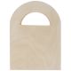 Unfinished Wood Favor Box with Handle 4.25 Inches X 5.3 Inches