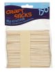 Craft Wood Sticks 4.5 Inches Natural