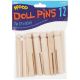 Wood Doll Pins 3.75 Inches