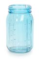 Colored Glass Mason Jars Translucent Blue 3.5 X 6.5 Inches