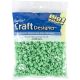 Pony Beads Opaque Lime Green 6mm X 9mm