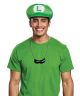 Men S New Luigi Hat And Mustache Necklace Costume Kit Green One Size