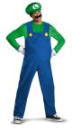 Super Mario Luigi Deluxe Mens Adult Costume Green And Blue Xx Large 50 52 