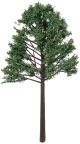 Diorama Tree with Powder Leaves 5.125 Inches