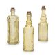 Darice Glass Bottles Assorted Amber With Cork 6.5 Inches High