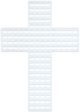Plastic Canvas Shape Crosses 3 Inches Clear