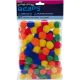 Pom Pom Beads Assorted Primary Colors