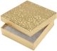 Jewelry Boxes Gold 3.5 X 3.5 X 0.875 Inches