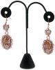 Double Earring Hanger 6 X 3.75 Inches Black Velvet