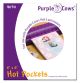 Purple Cows Laminating Hot Pockets Pouches 8 X 8Inches