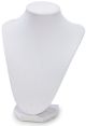 Bust Necklace Stand 9 Inches White Velvet