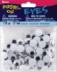Paste On Wiggle Eyes 12 mm Black
