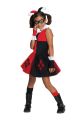 DC Super Villain Collection Harley Quinn Girls Costume with Tutu Dress Extra Small