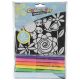 Velvet Color In Poster Flowers and Bugs 6 X 9 Inches
