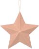 Paper Mache Star Ornament 2 Inches