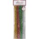 Tinsel Stems 6 mm X 12 Inches Christmas Assorted Colors