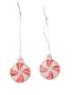 Miniature Sugared Peppermint Ornament 18mm