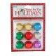 Tree Trimming Glass Ball Ornaments Metallic Assorted Colors 25Mm