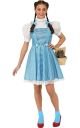 Costume Womens Wizard Of Oz Adult Dorothy Dress And Hair Bows Standard