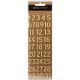 Diy Shop 4 Collection Puffy Stickers Numbers Gold