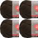 Spinrite Red Heart Soft Yarn Chocolate Pack of 4 Skein