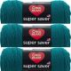 Spinrite Red Heart Super Saver Yarn Real Teal Pack of 3 Skein
