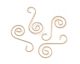 Tree Trimming Decorative Gold Spiral Ornament Hooks
