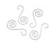 Tree Trimming Wire Ornament Hooks Silver