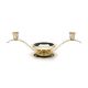 Victoria Lynnunity and Two Taper Candle Holder Gold